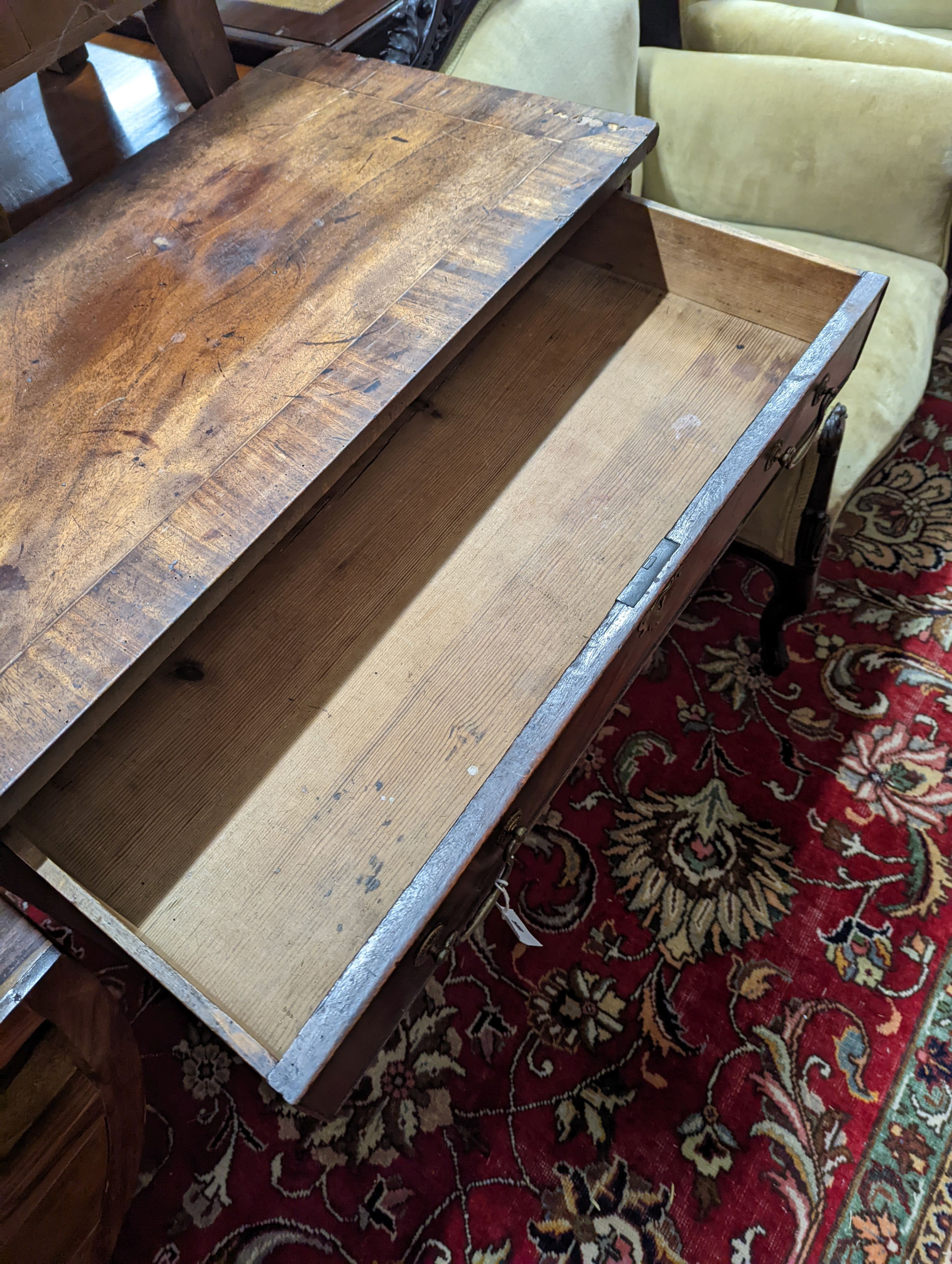 A small George IV mahogany chest, width 85cm, depth 46cm, height 83cm